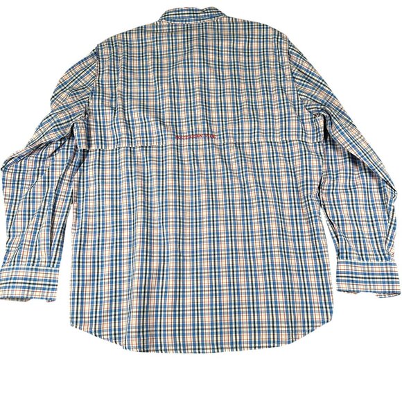 Southern Tide Mens Large Blue Plaid Vented Long Sleeve Button Up Classic Fit - Picture 13 of 16
